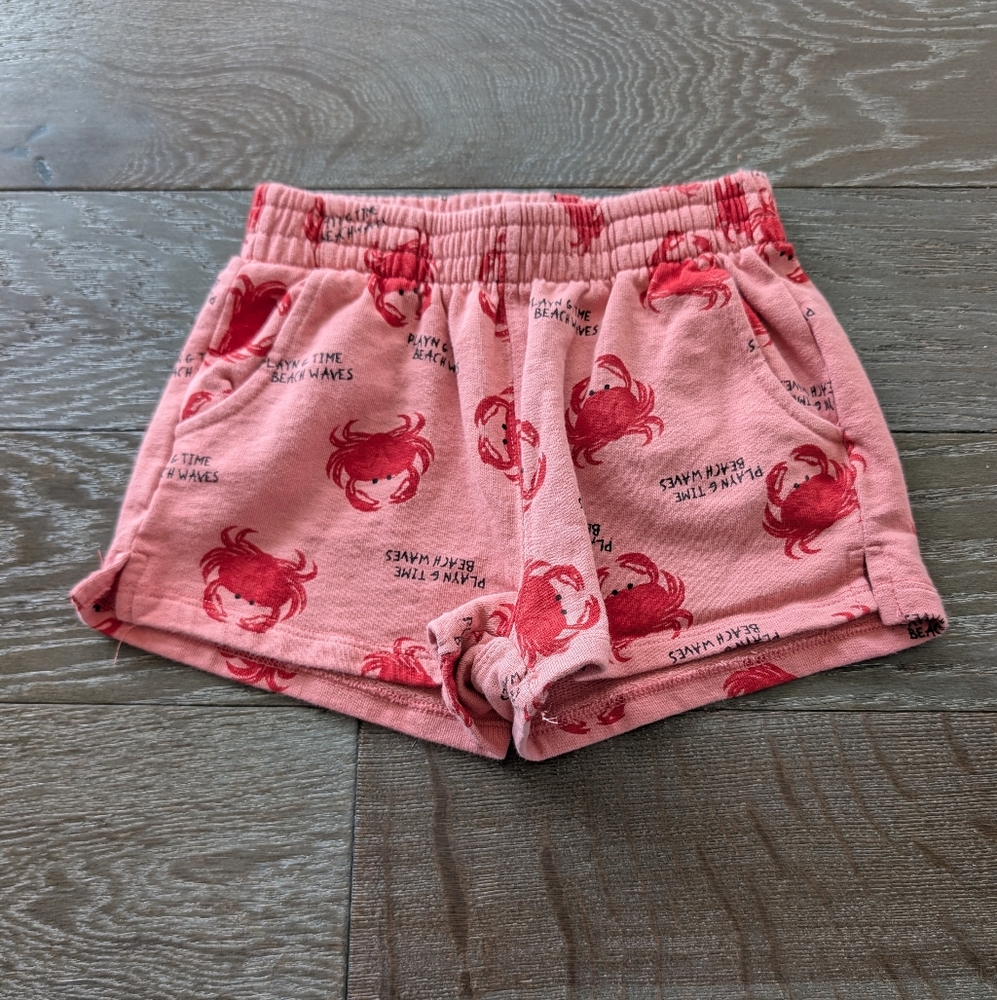 Zara Pink Crab Shorts Size 9